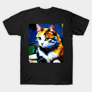 cat pictures line art T-Shirt